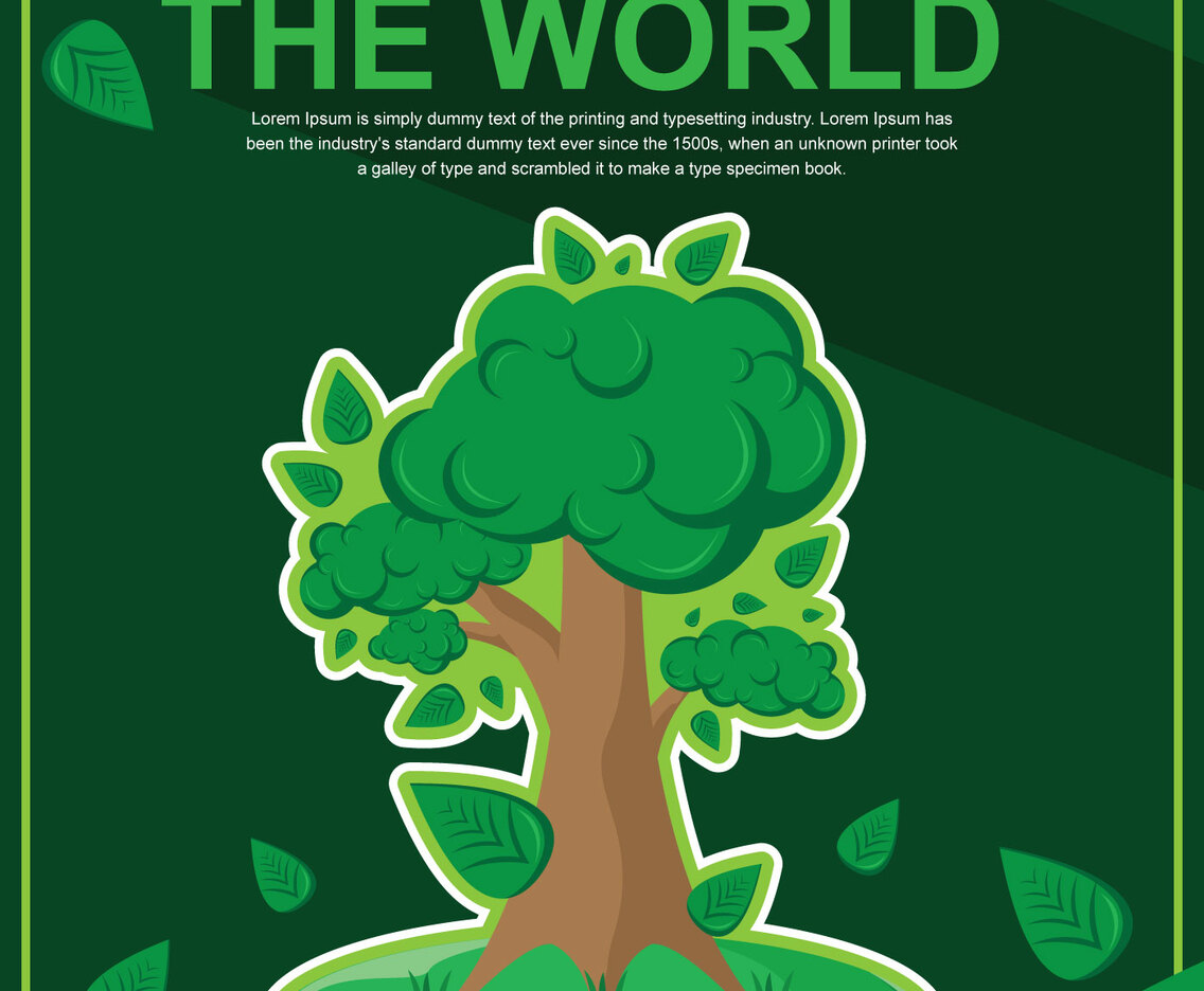 Think Green Poster Design