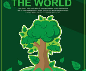 Think Green Poster Design