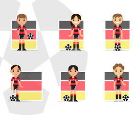 Female German Soccer Characters Players Pack