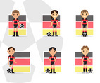 Female German Soccer Characters Players Pack