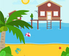 Beach Resort Illustration