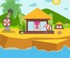 Beach Resort Illustration