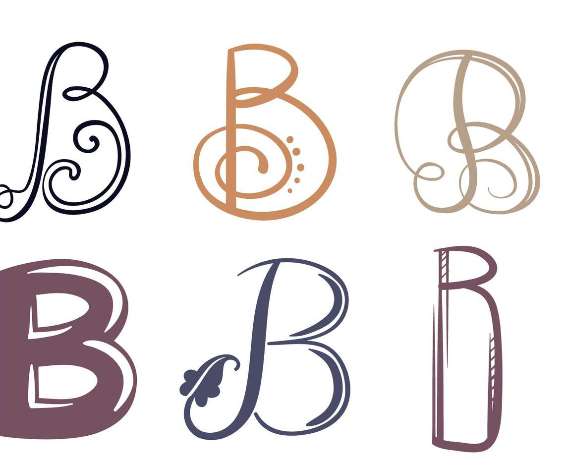 B Letters Vectors
