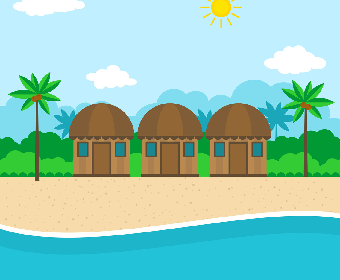 Beach Resort Illustration