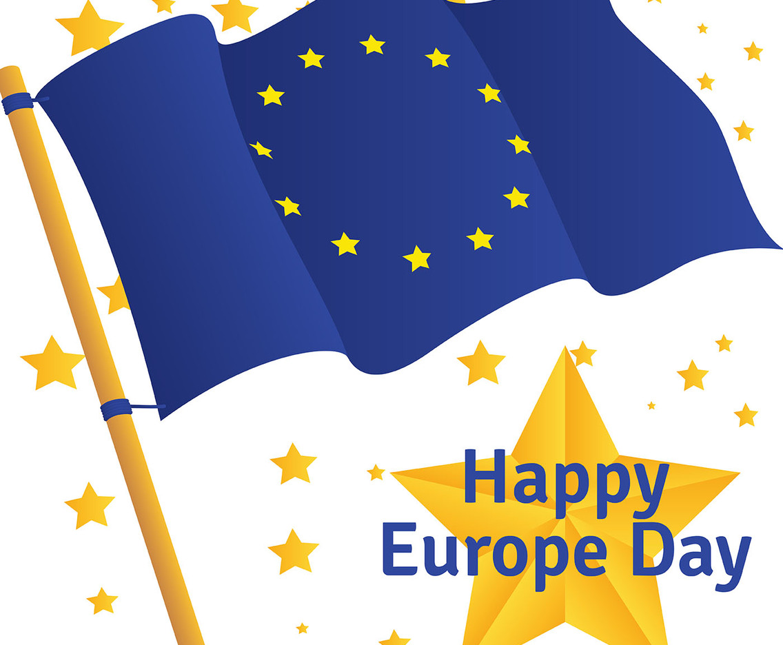 Europe Day Vector Background