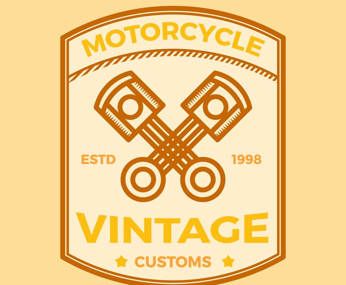 Flat Vintage Label Vector