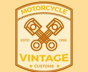 Flat Vintage Label Vector