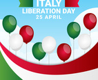 Italy Liberation Day Patriotic Design