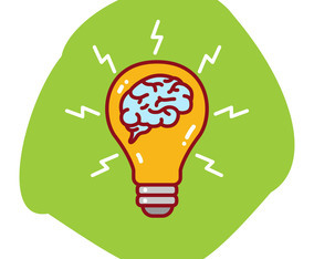 Bulb Brainstorming illustration