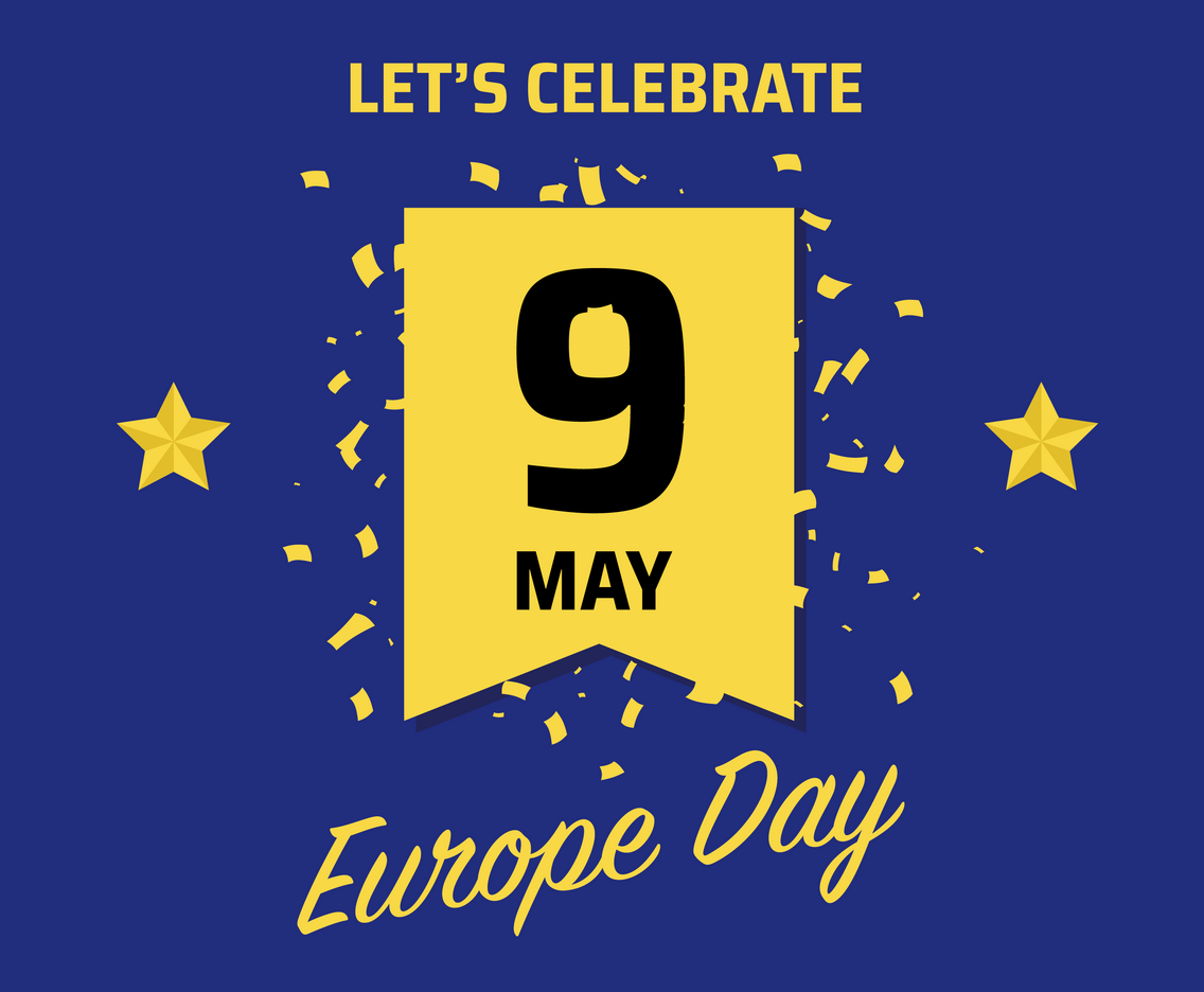 Europe Day Celebration Background