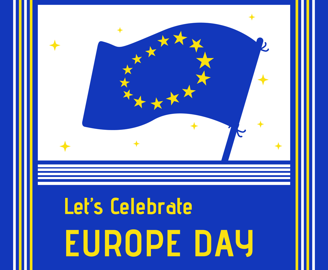 Europe Day Celebration Background