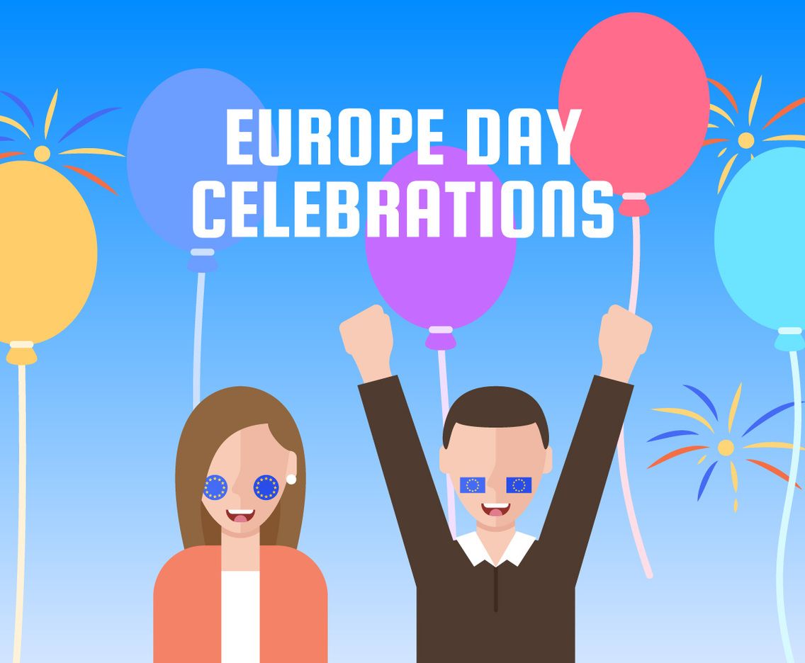 Outstanding Europe Day Vectors