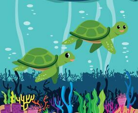 Turtles Illustration