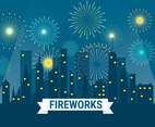 Fireworks Background Illustration