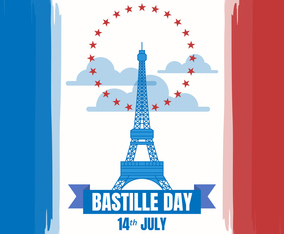Bastille Day Of French National Day Illustration