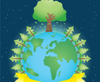 Arbor Day poster vector
