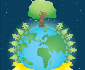 Arbor Day poster vector
