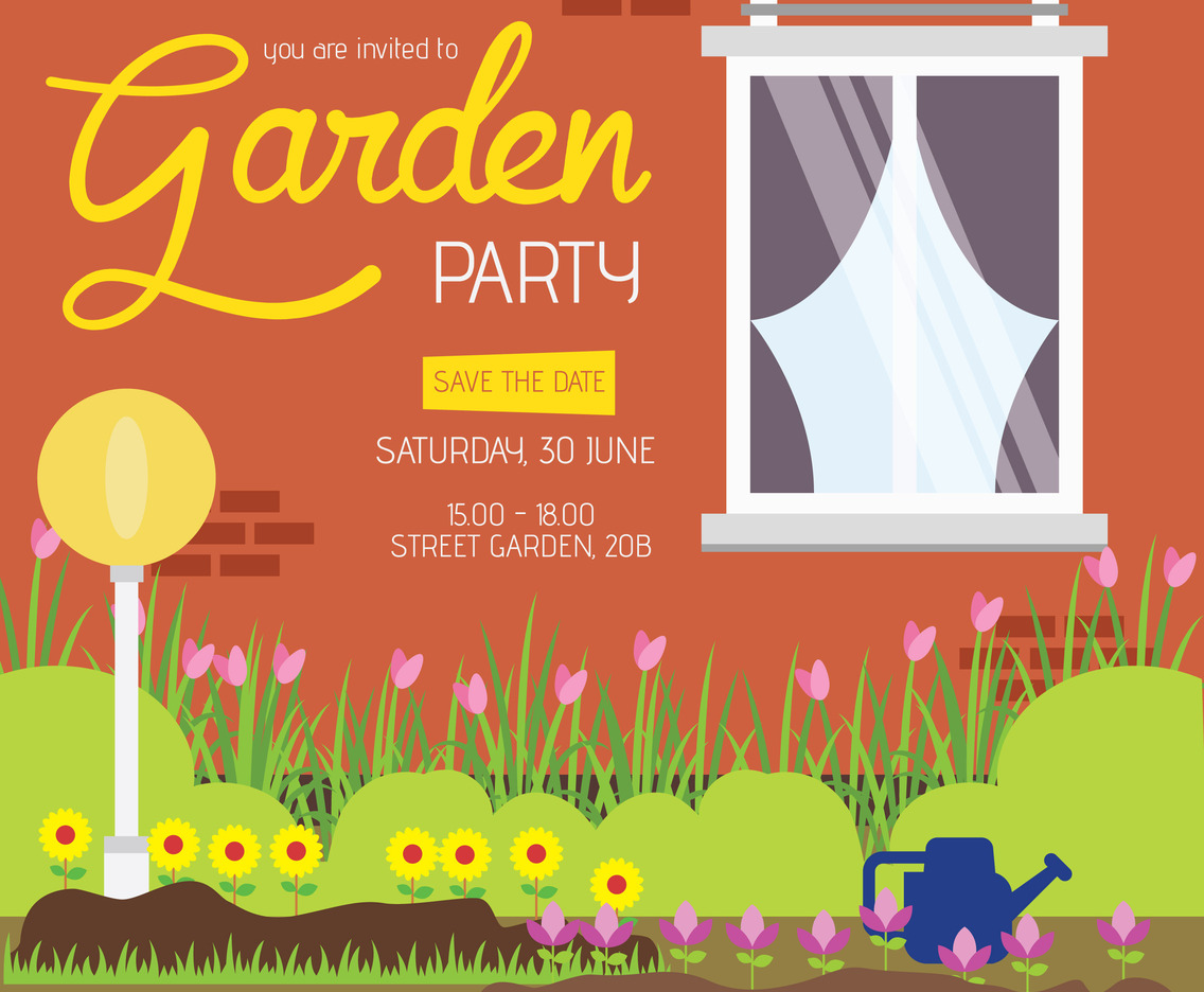 Garden Party Invitation Template