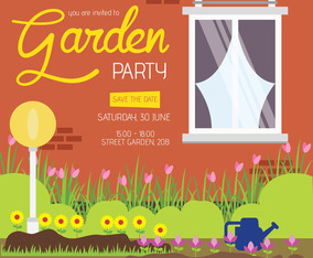 Garden Party Invitation Template
