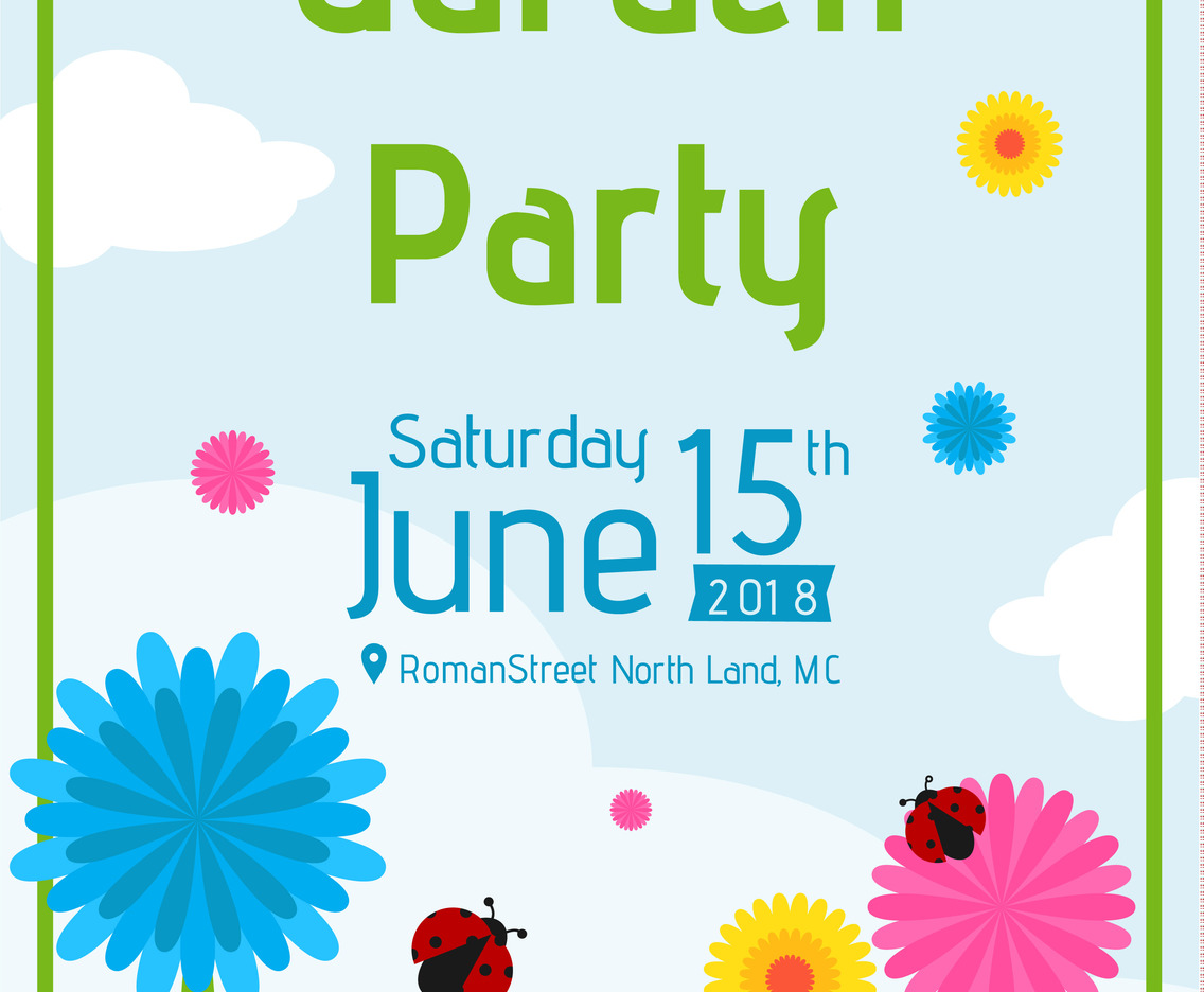 Garden Party Invitation Template