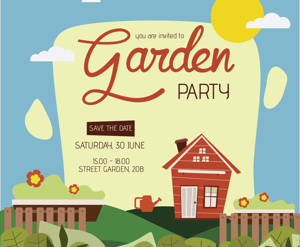 Garden Party Invitation Template