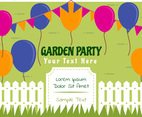 Outstanding Garden Party Invitation Vectors