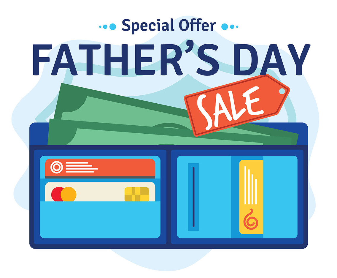 Fathers Day Sale Illustration