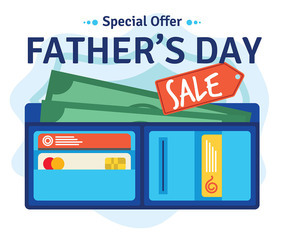 Fathers Day Sale Illustration