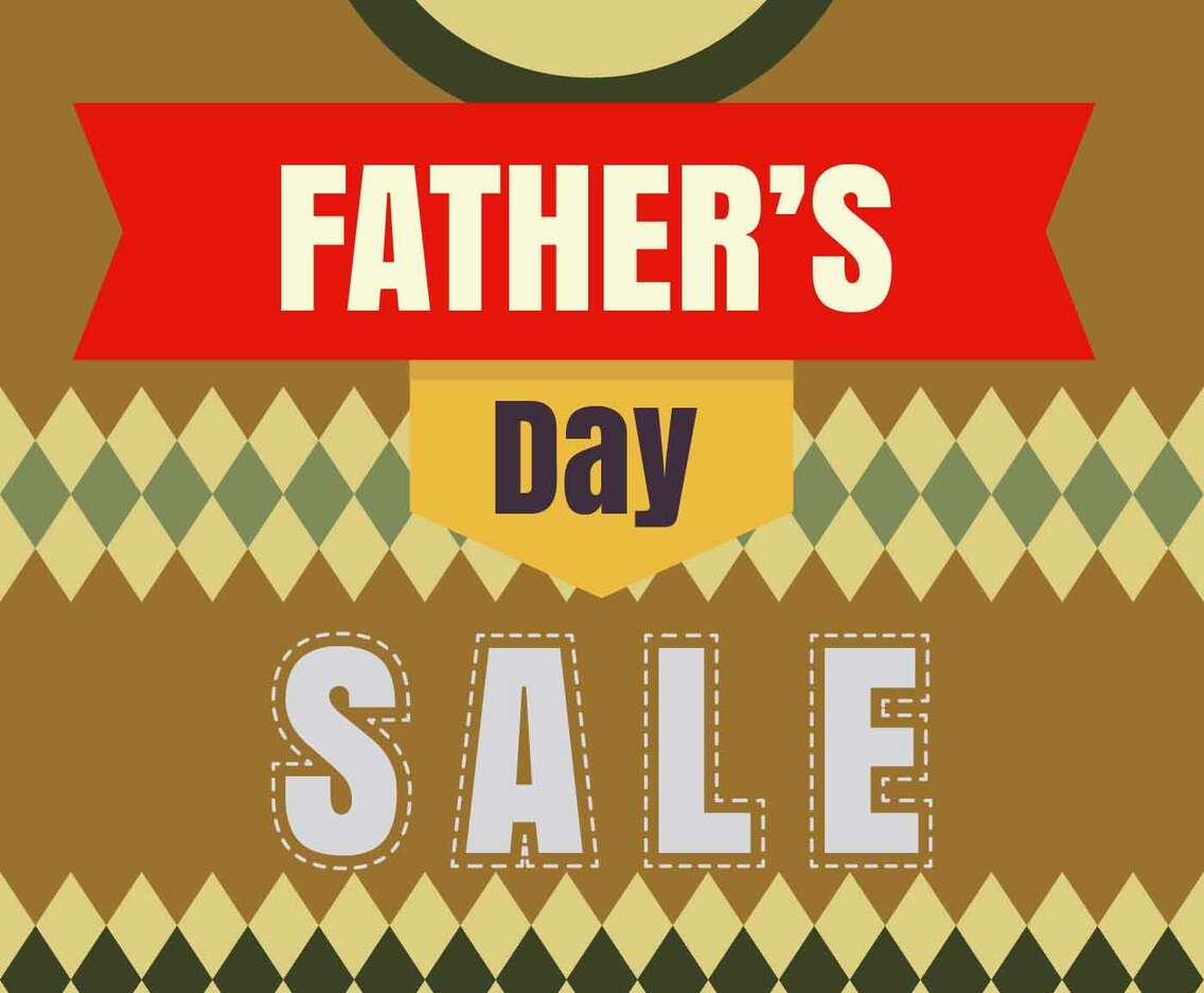 Fathers Day Sale Illustration Vector
