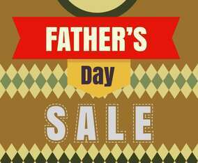 Fathers Day Sale Illustration Vector