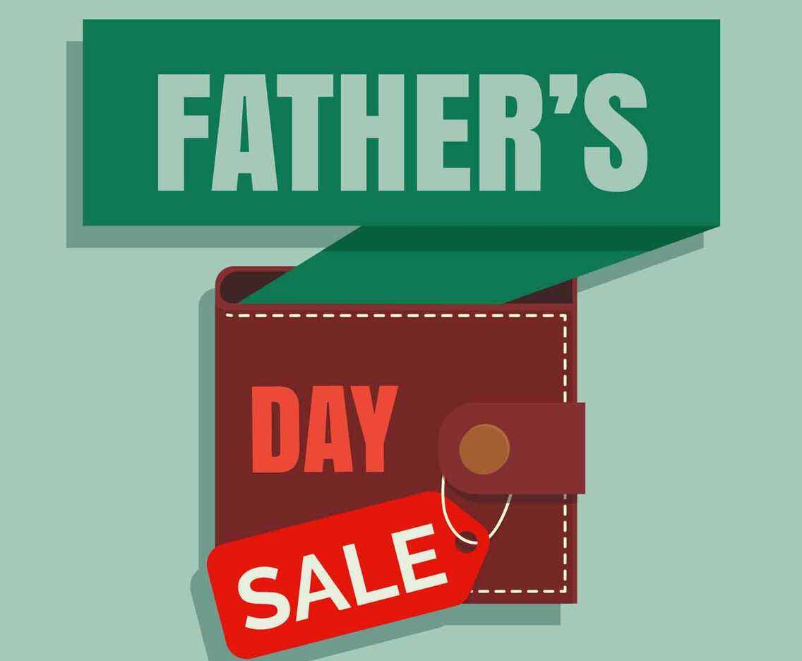 Fathers Day Sale Illustration Vector