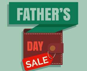 Fathers Day Sale Illustration Vector
