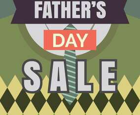 Fathers Day Sale Illustration Vector