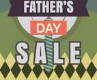 Fathers Day Sale Illustration Vector