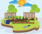 Vegetable Garden Illustration