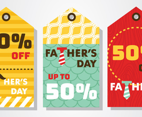 Father Day Sale Tag Vector Pack