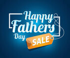Fathers Day Sale Poster Vector