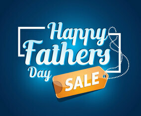 Fathers Day Sale Poster Vector