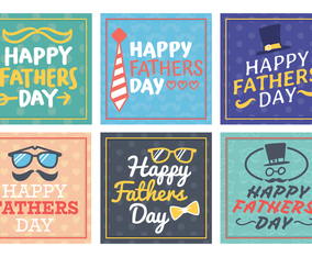 Happy fathers day greetings card