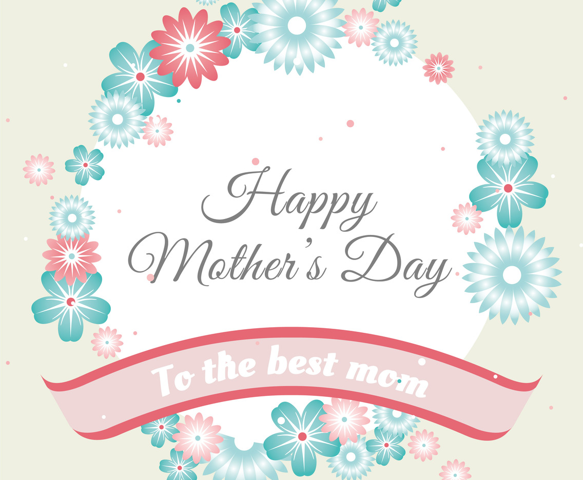Vector Mother's Day Greeting Card