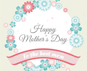 Vector Mother's Day Greeting Card