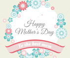 Vector Mother's Day Greeting Card