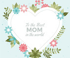 Vector Mother's Day Greeting Card
