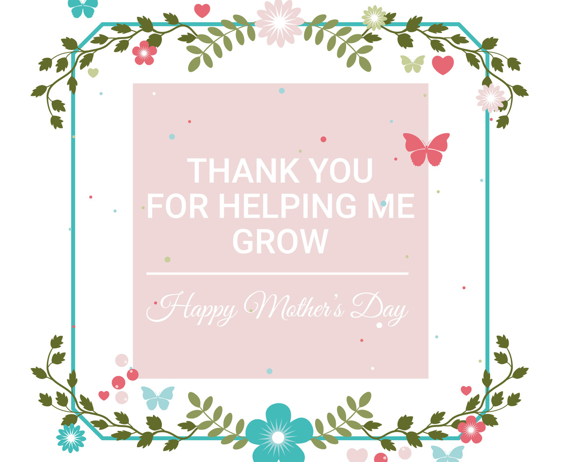 Vector Mother's Day Greeting Card