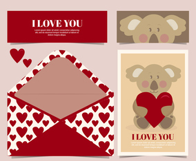 Vector Cute Koala Card