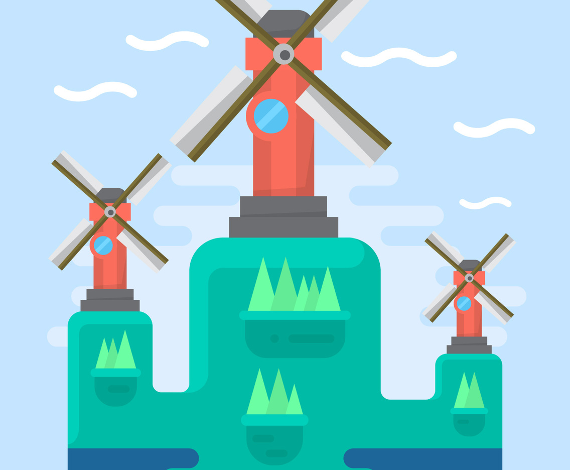 Flat Windmills