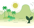 Deserted Island Vector