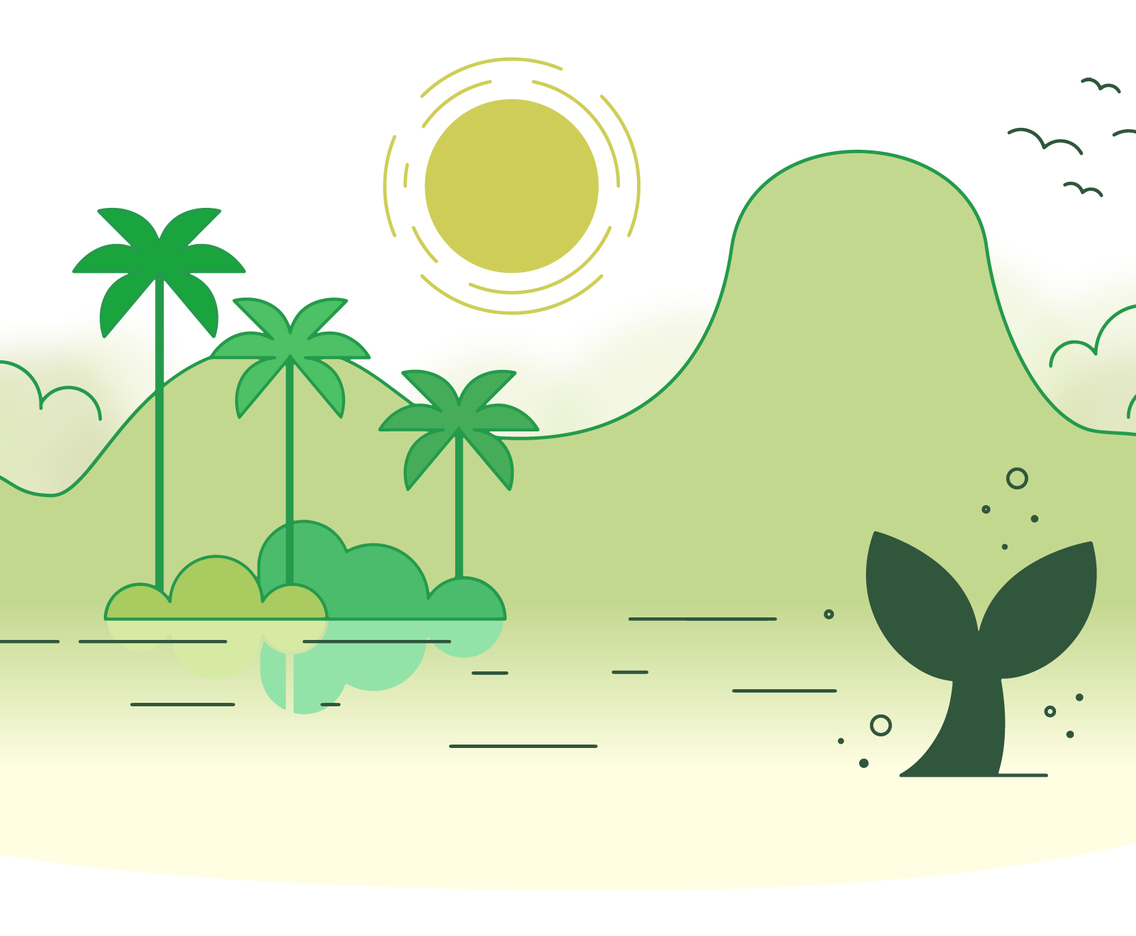 Deserted Island Vector