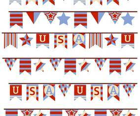 Memorial Day Decorations 2 Vectors