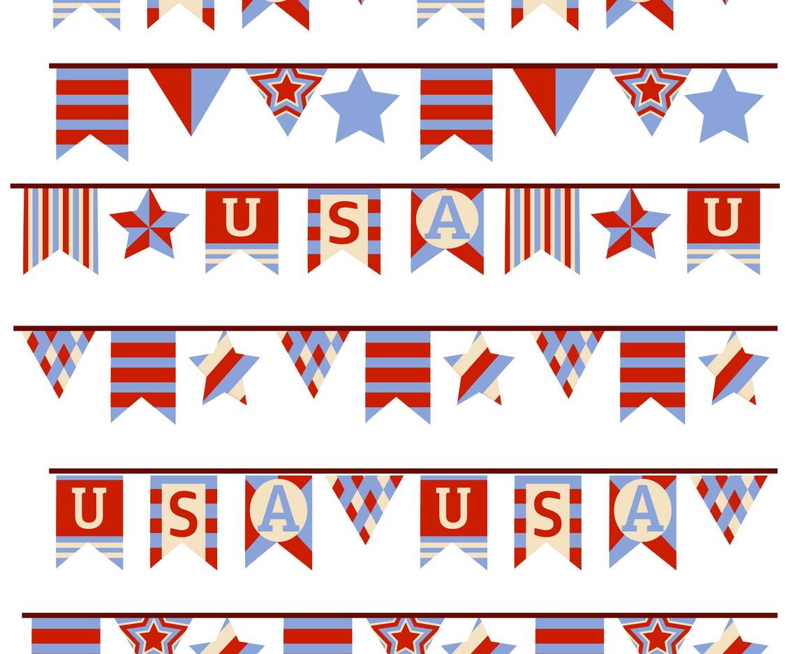 Memorial Day Decorations 2 Vectors